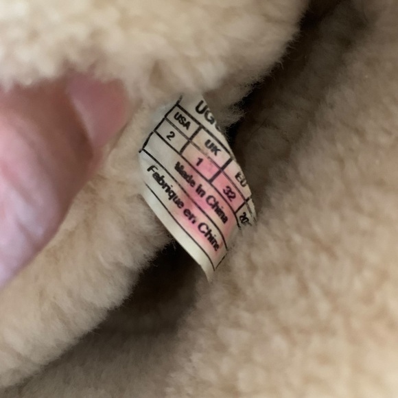 UGG Kids Lil Sunshine II Back Zipper Chestnut Suede Winter Boots Sz 2 - Picture 4 of 11